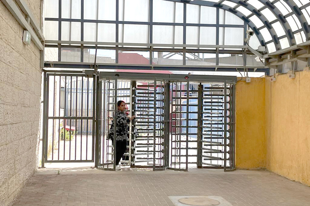 Puesto de control de Qalandia entre Ramalá y Jerusalén.